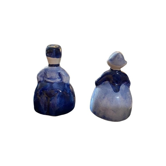Vintage Delft Blue handpainted porcelain/ceramic figural salt/pepper sha… - Picture 4 of 9